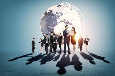 地球剪影圖片 為商務(wù)服務(wù)注入全球化視野